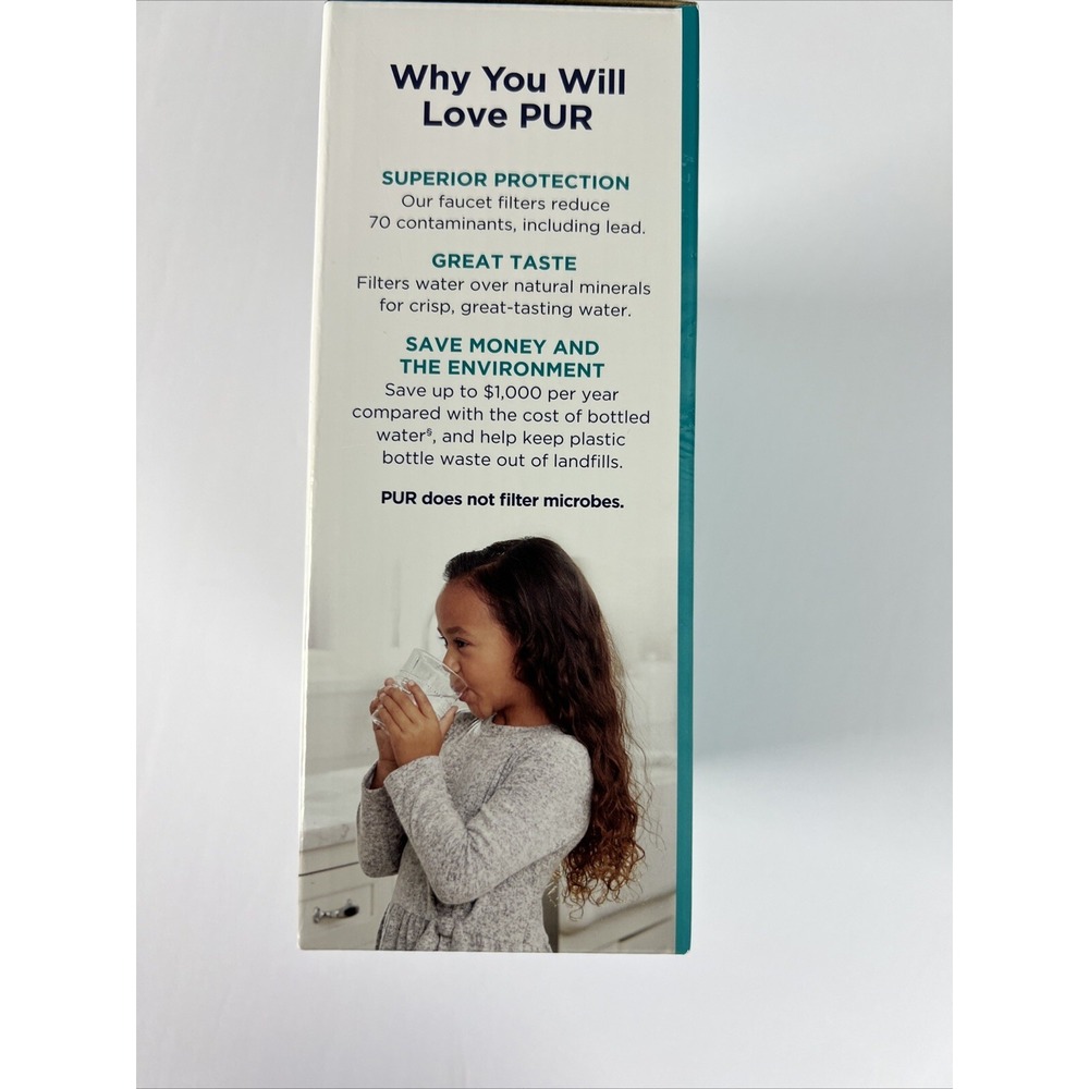 PUR Plus Faucet Filtration System Max Ion Filter Technology Champagne Finish C25 - Picture 11 of 13